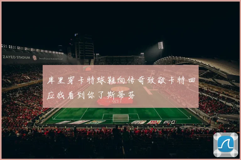 库里穿卡特球鞋向传奇致敬卡特回应我看到你了斯蒂芬